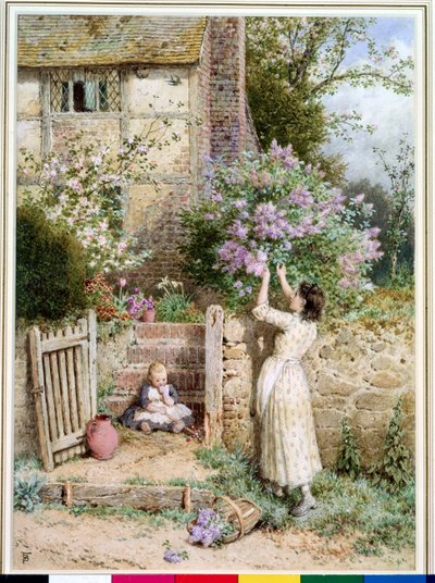 Das Fliederhäuschen von Myles Birket Foster